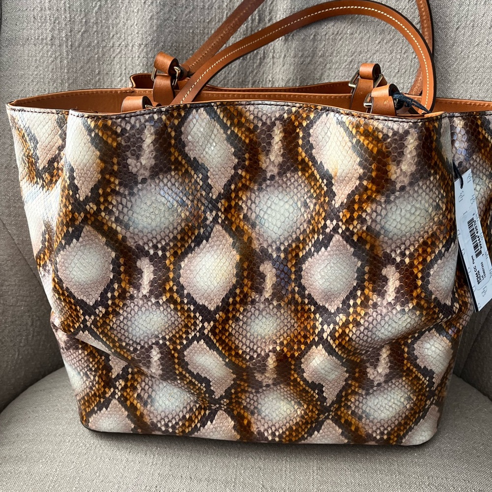 Dooney & Bourke Leather Flynn Tote - Picture 2 of 11